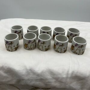 Enesco napkin rings Set of 10 Vintage